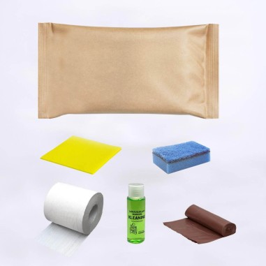 Cleaning kit for bathroom + kitchen apartments