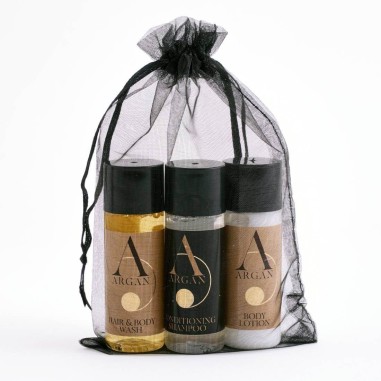 Argan bath kit 50 pcs. - Gel, shampoo, body lotion and soap (KB-1)